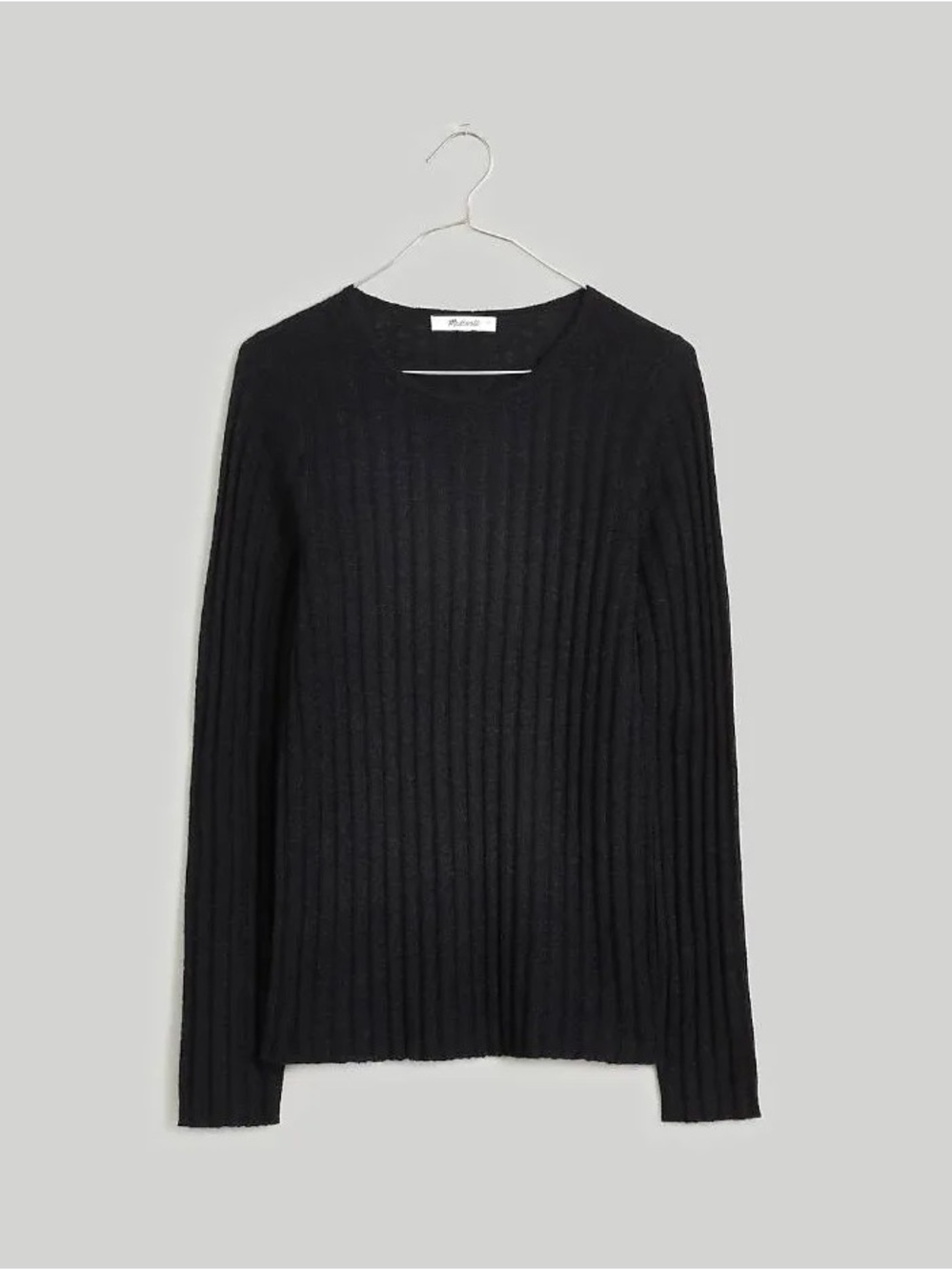 Madewell Alpaca Blend Ribbed Crewneck Sweater